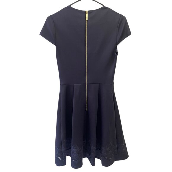 Ted Baker London Deep Navy Cheskka Skater Dress size 1 (4) NWT - Picture 2 of 4